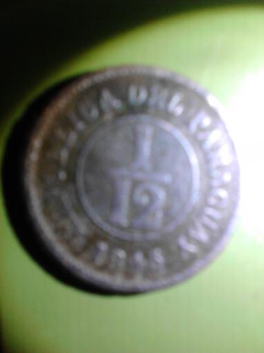 moneda atigua de paraguay de 1845 - Imagen 1