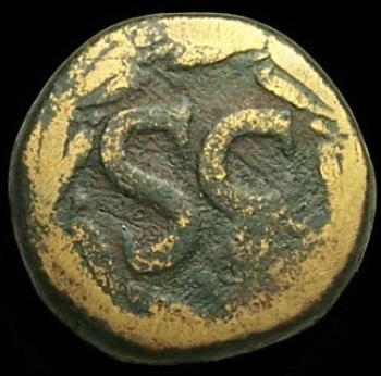Vendo 2 monedas Una de Romana de bronce del  - Imagen 1